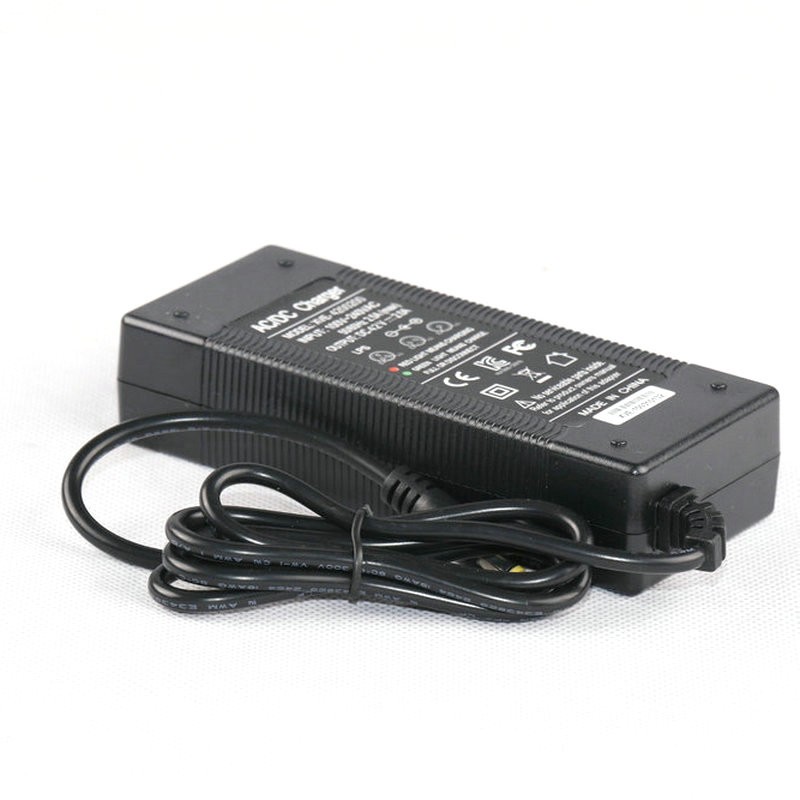 48V Lithium Battery Charger Adapter 54.6V 2A For Electric Bicycle