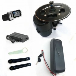 Tongsheng TSDZ2 Mid Drive Central Motor Conversion ebike Kit,Torque Sensor 48V 500W Electric Bicycle Motor With Battery