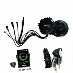 New Version Bafang 8Fun BBSHD Mid Drive Central Motor 48V 1000W Ebike Kits With Light&Gear Sensor Connectors,6V light included