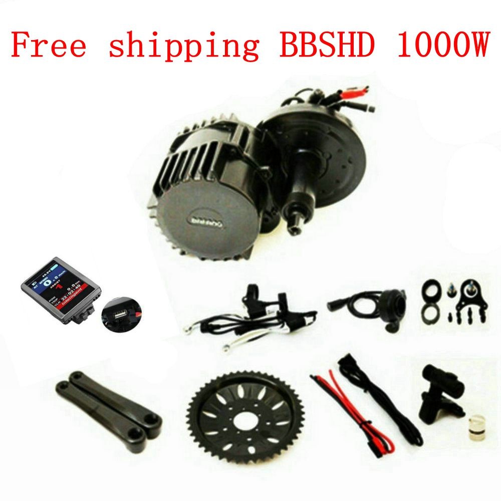 8Fun Bafang BBSHD BBS03 Mid Drive Motor 48V 1000W 46T Ebike Kits