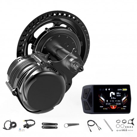 Tongsheng TSDZ8 48V 750W Torque Sensor Mid Motor DIY Conversion Kit B02N Bluetooth Display
